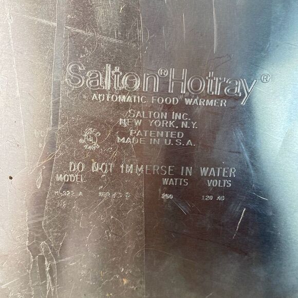 Vintage MCM Salton Hot Tray - Picture 7 of 7